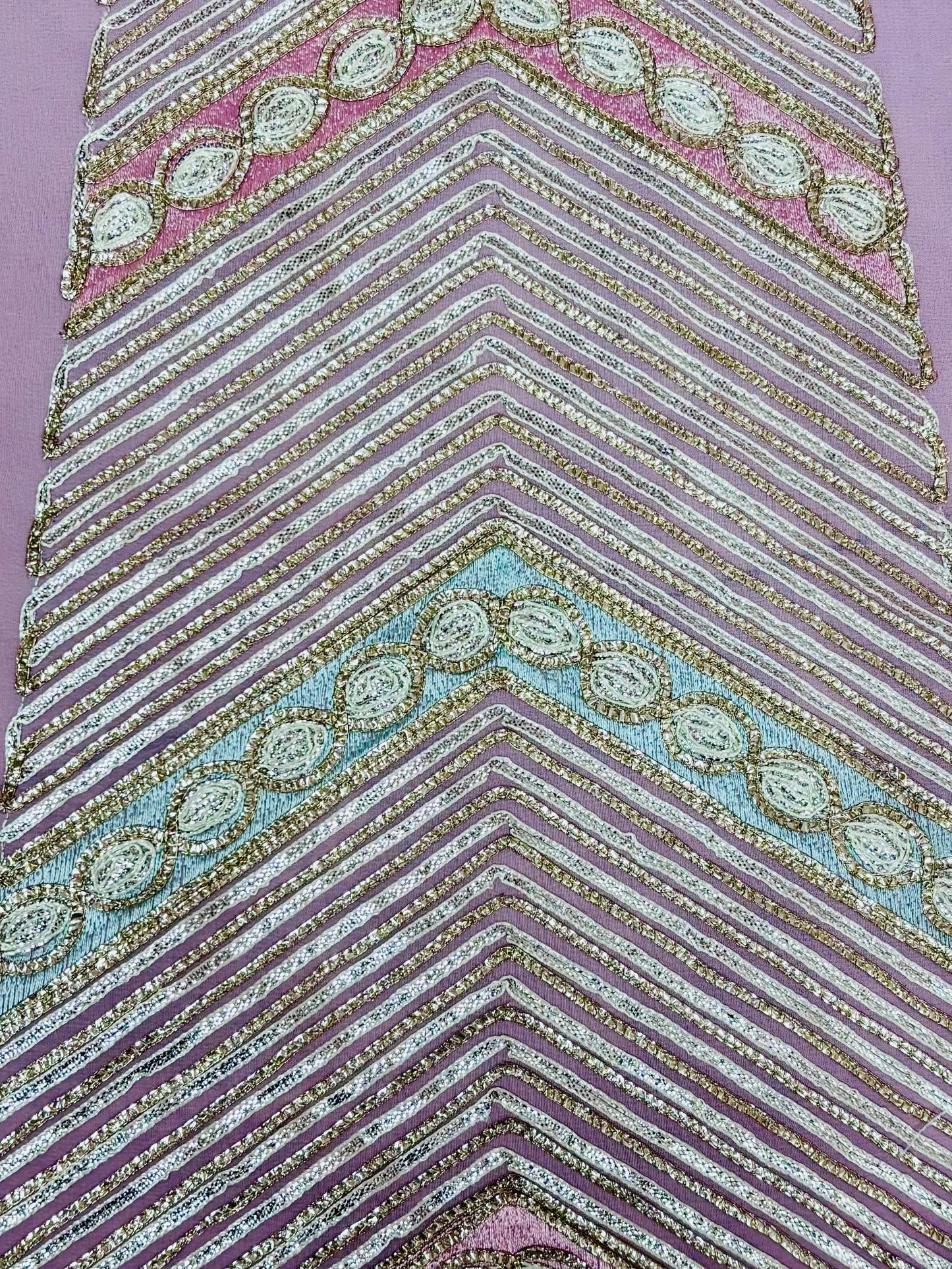 Pear Bear Pink Flared Lehenga With Sleeve Dupatta.