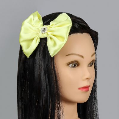 Yellow Pearly Flower Adorned Hair Fascinator