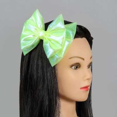 Neon Green Shimmery Cute Hair Fascinator