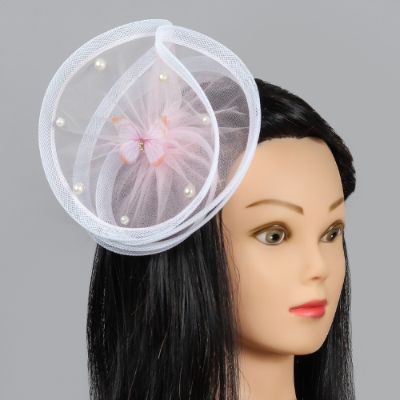 Twisted Pink Alligator Hair Fascinator