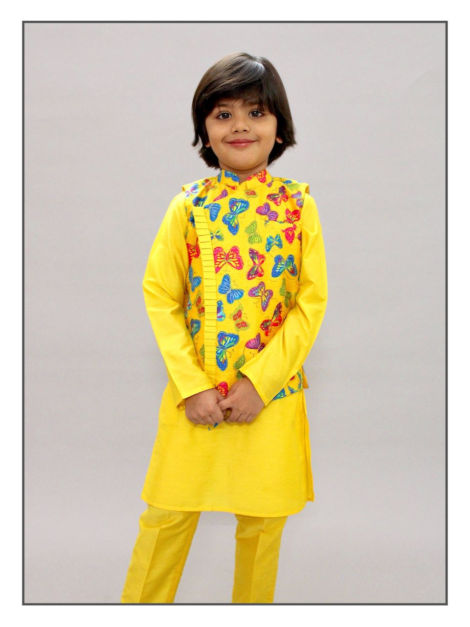 Butterfly Nehru Jacket Set