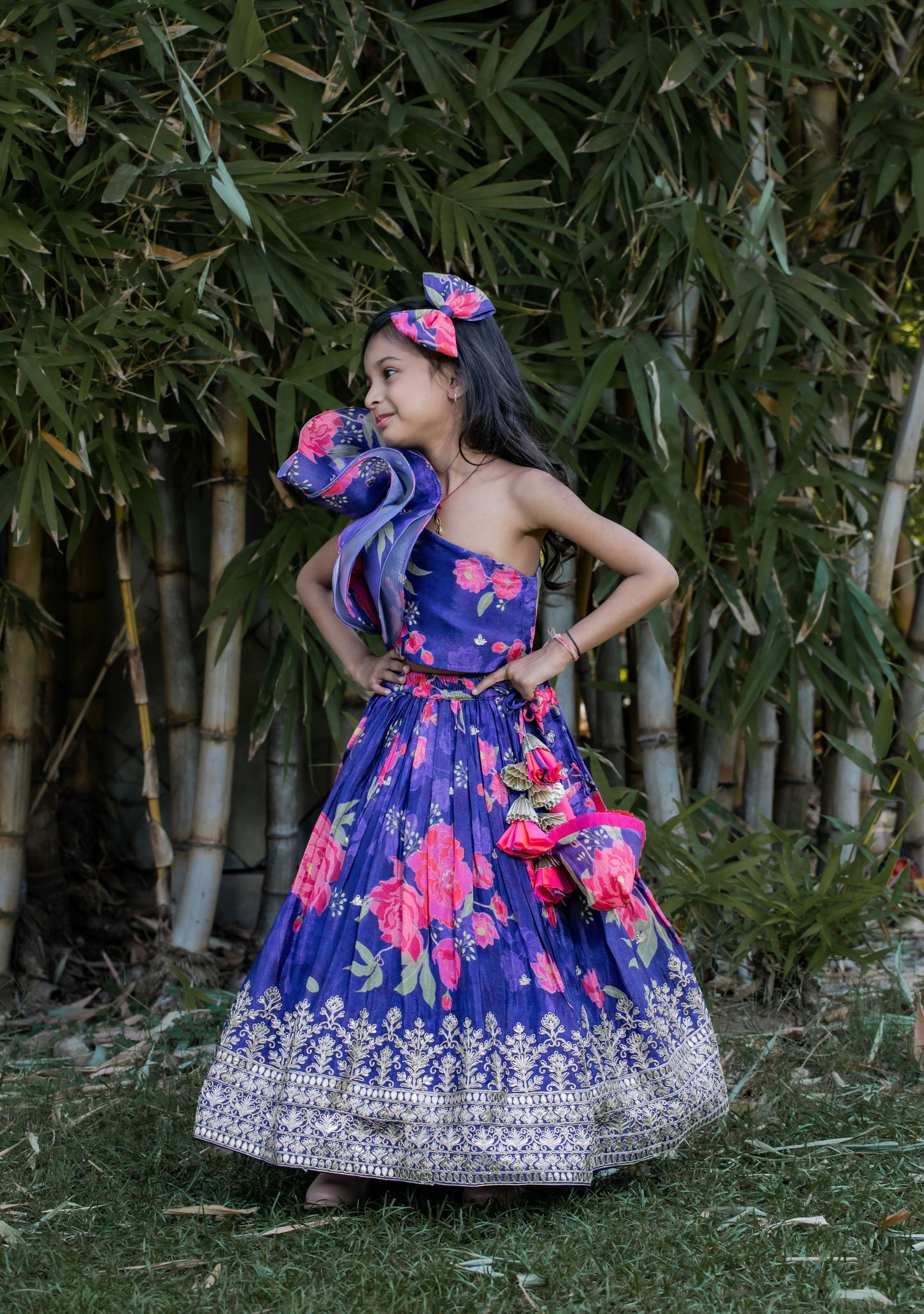 Flowery Print Lehenga