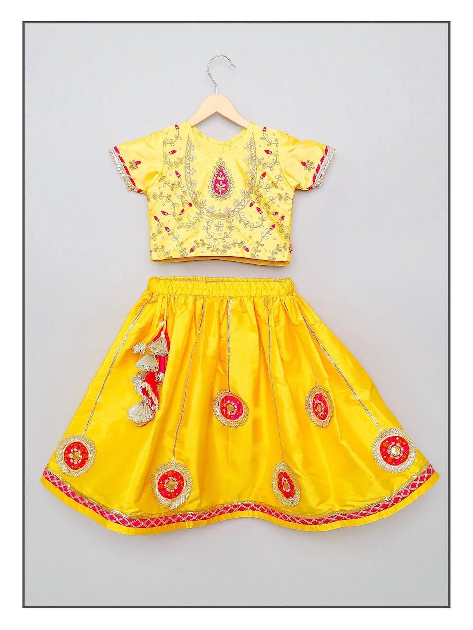 Yellow Gota Patti Lehenga