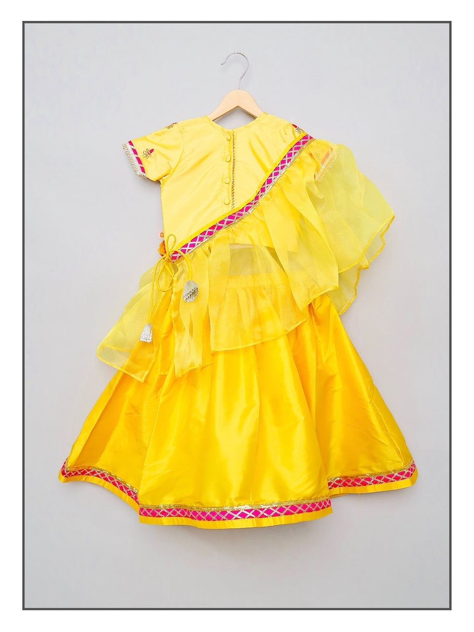 Yellow Gota Patti Lehenga