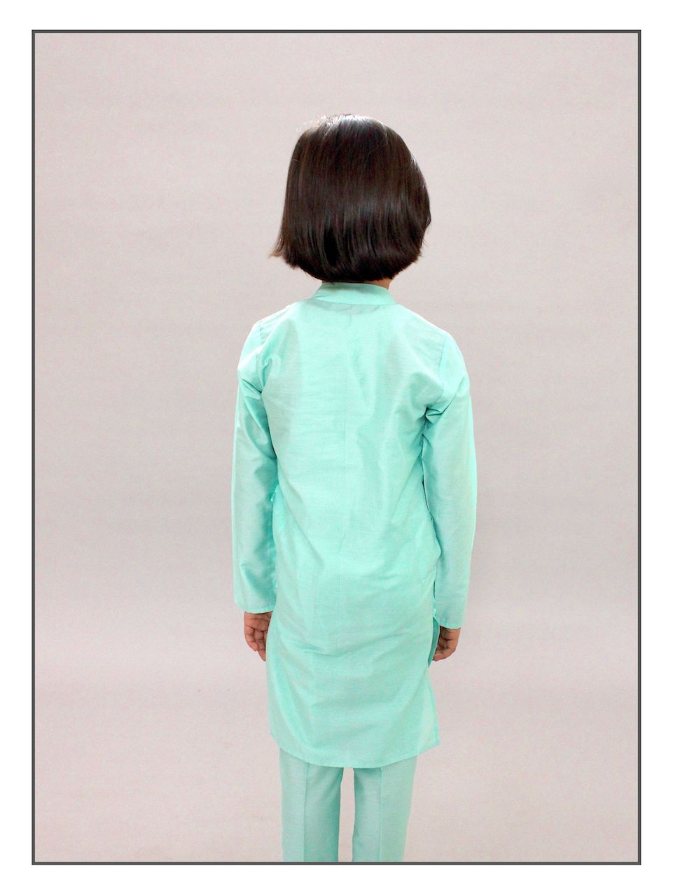 Turquoise Gota kurta Set