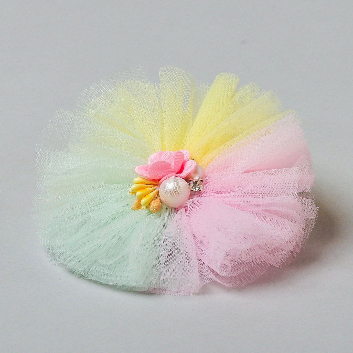 Pearl And Floral 3 Multicolour Hair Fascinator