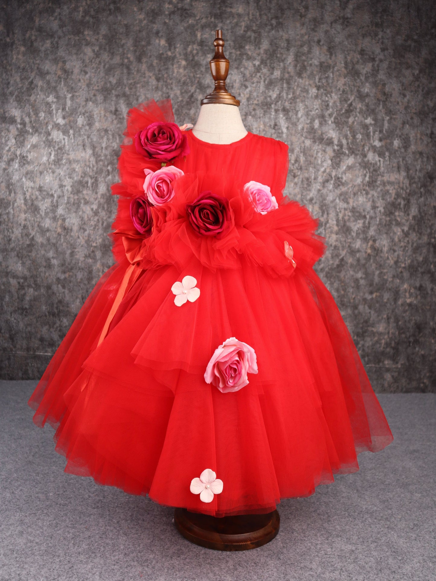 Red Flower Gown