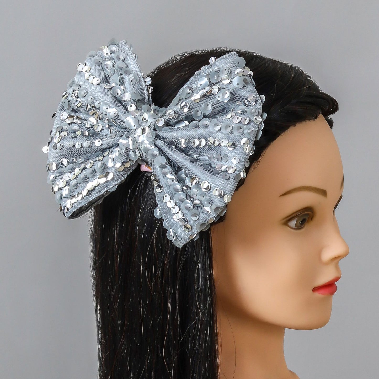 Shiny Sequin Work Bowie Hair Fascinator