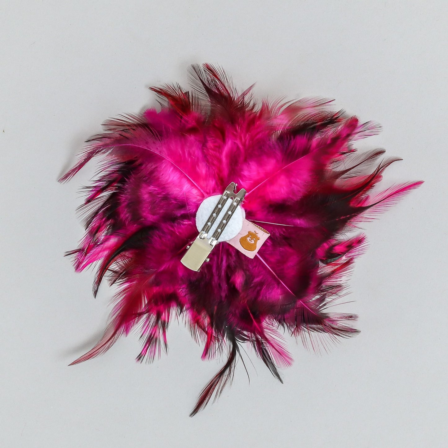 Pearls And Stones Studded Magenta Hair Fascinator