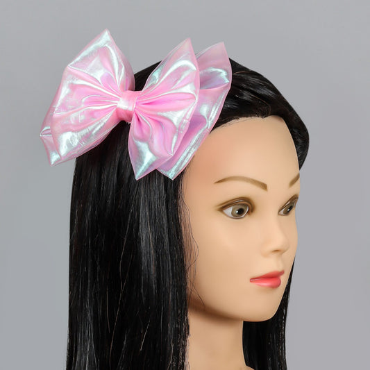 Neon Pink Shimmery Cute Hair Fascinator