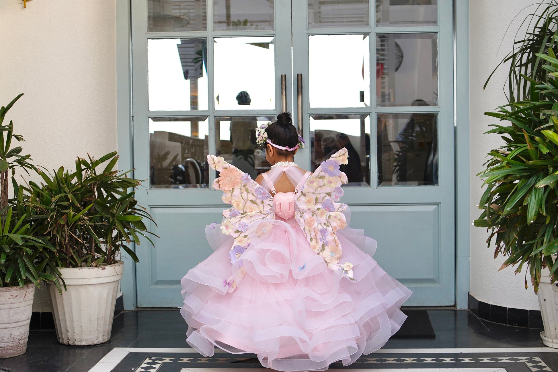 Beautiful Butterfly Gown With Moving Wings.