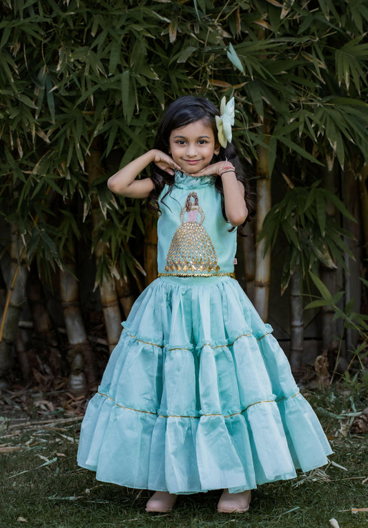 Pear Bear  Barbie Lehenga.