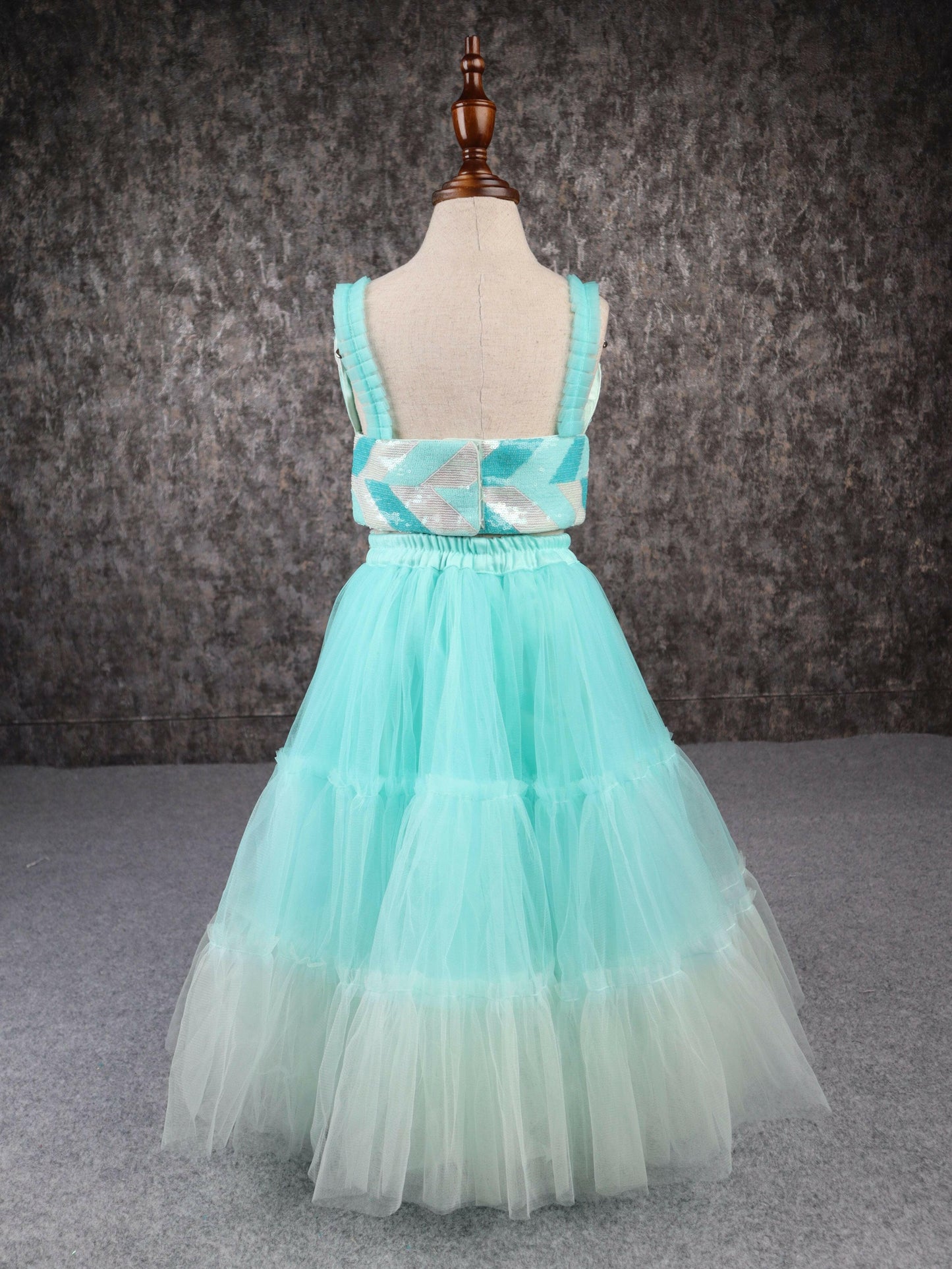 Pear Bear Beautiful Heart Shape Ombre Sharara.