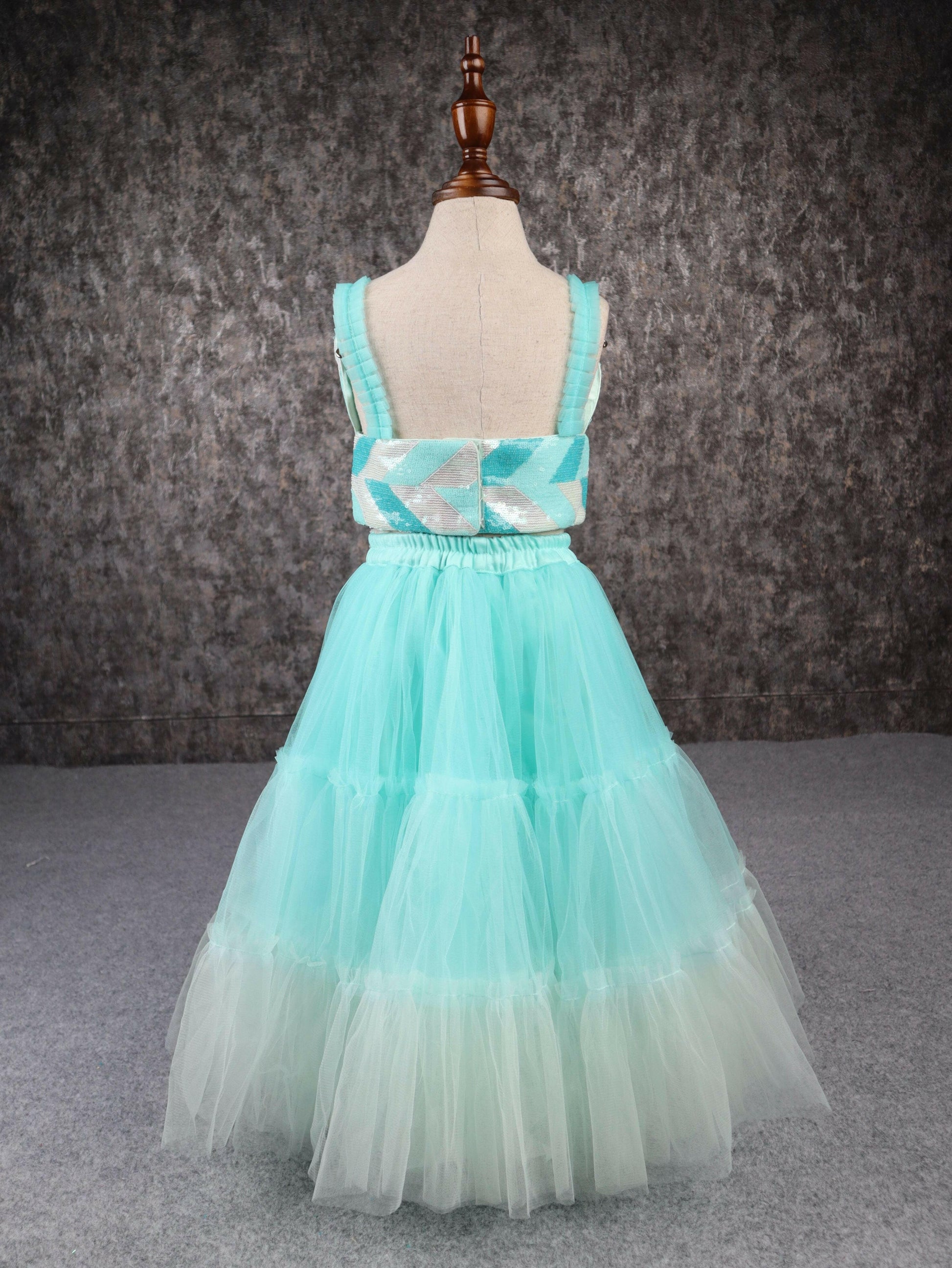 Pear Bear Beautiful Heart Shape Ombre Sharara.