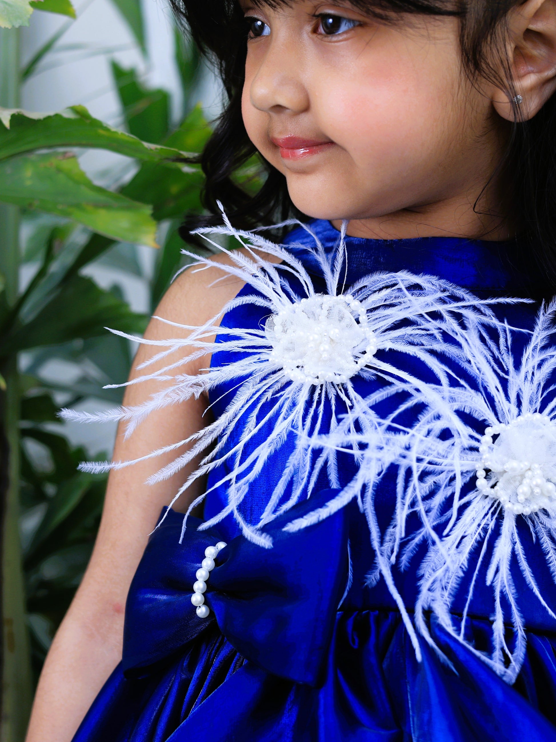 Pear Bear Blue High Low Dress.