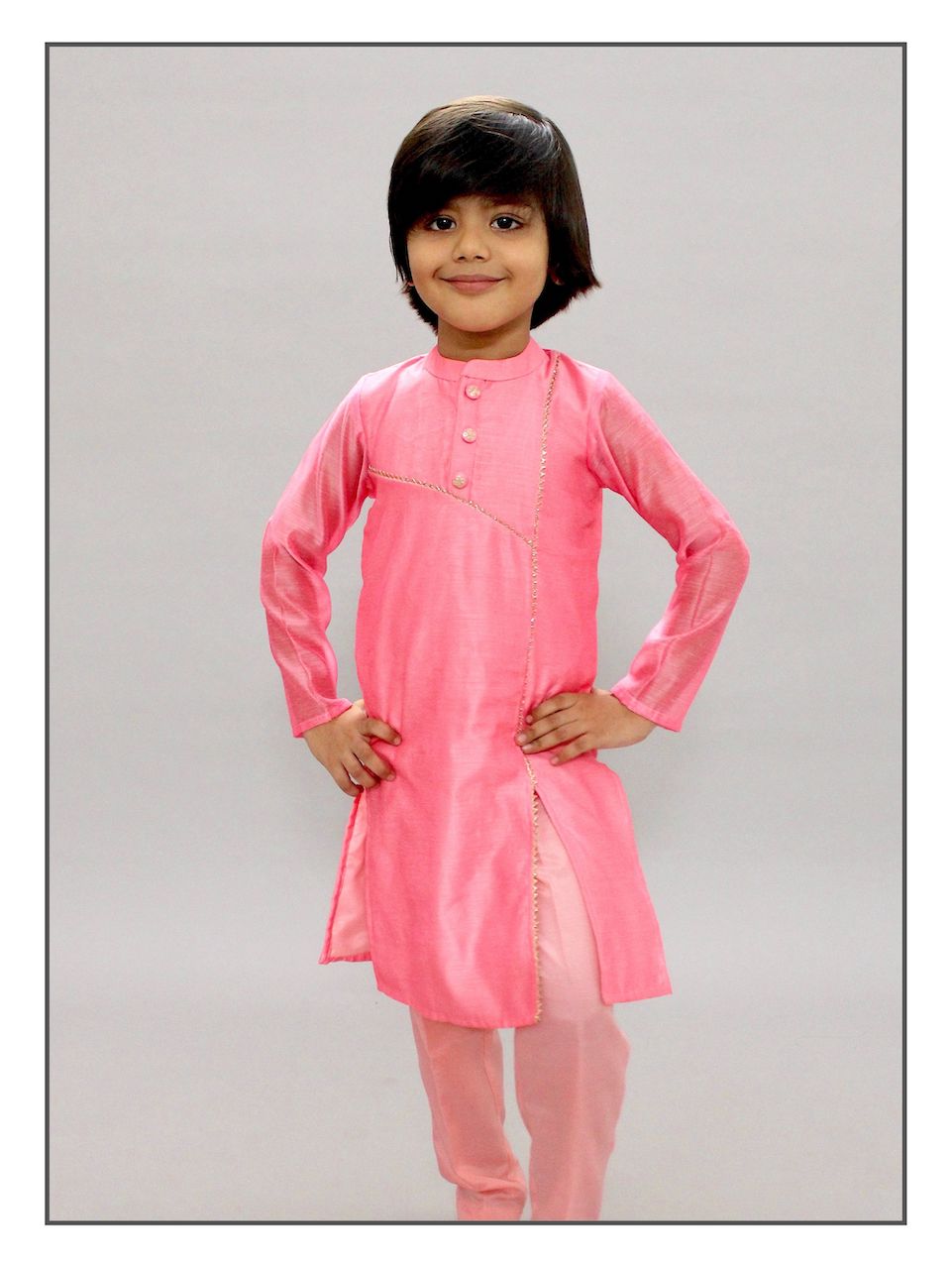 Pear Bear Blush Kurta Set.