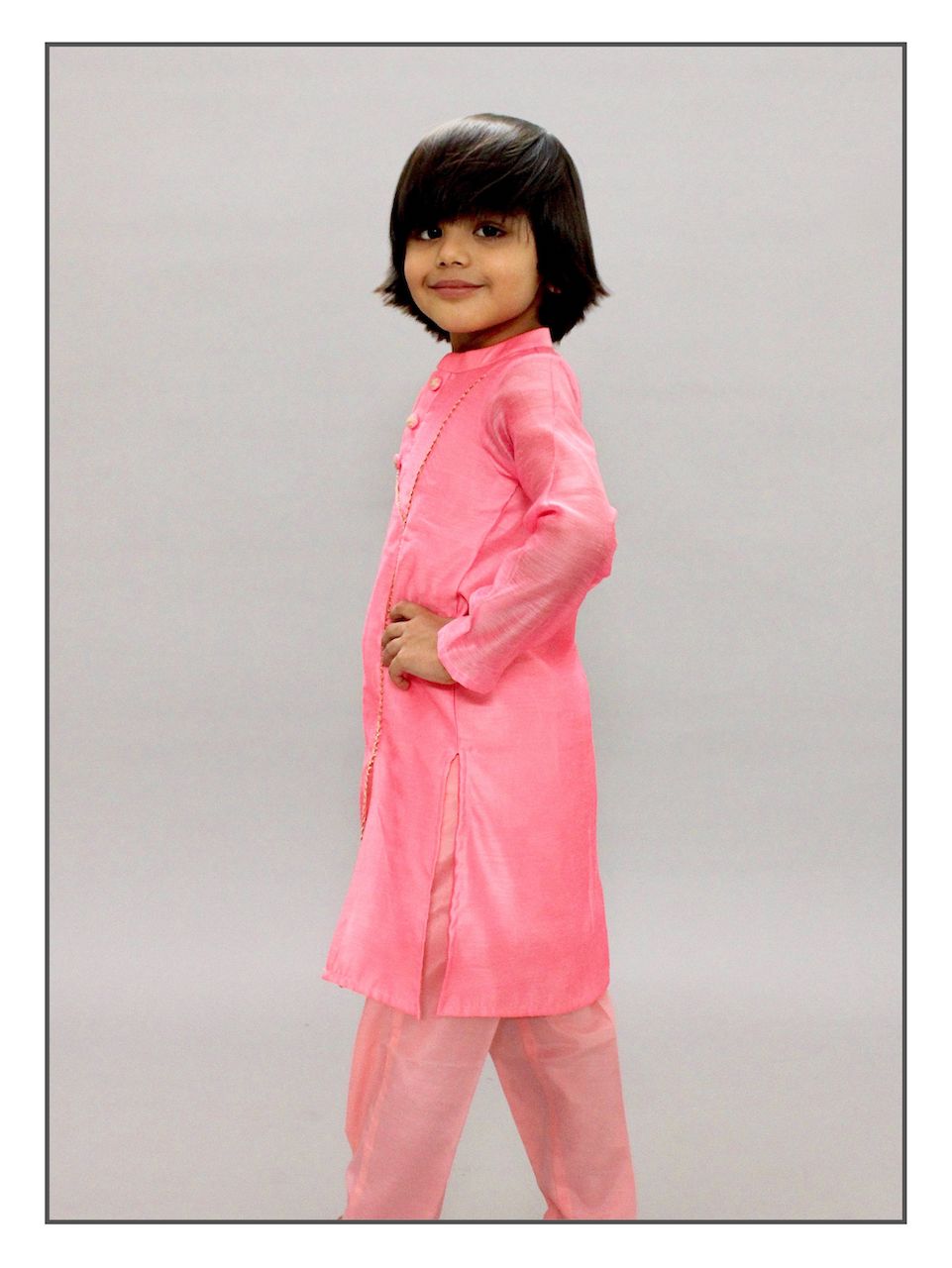 Pear Bear Blush Kurta Set.