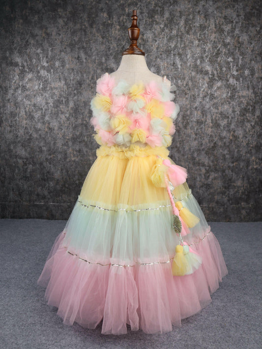 Pear Bear Casaata Lehenga.