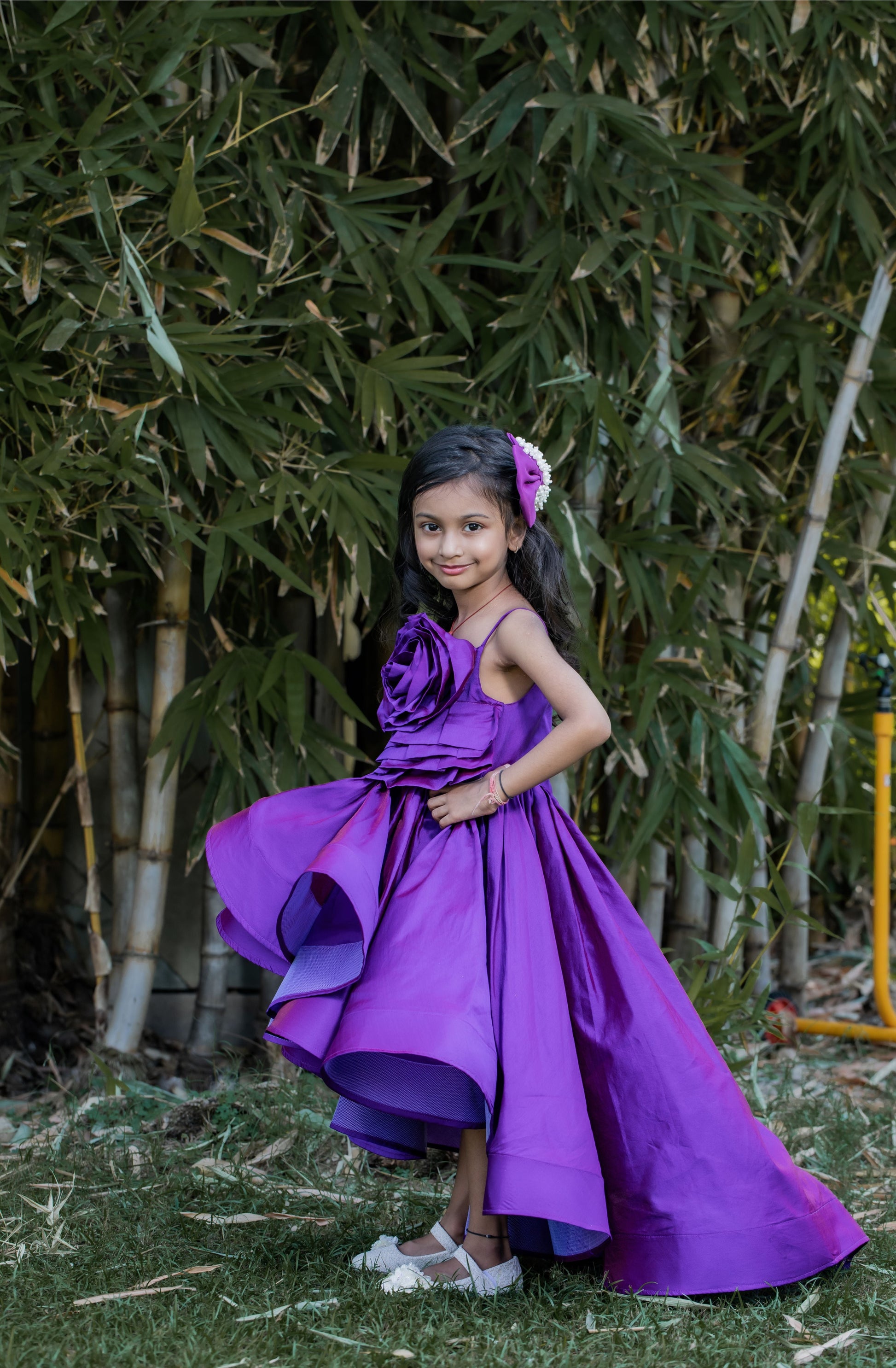 Pear Bear Glamorous Violet Trail Dress.