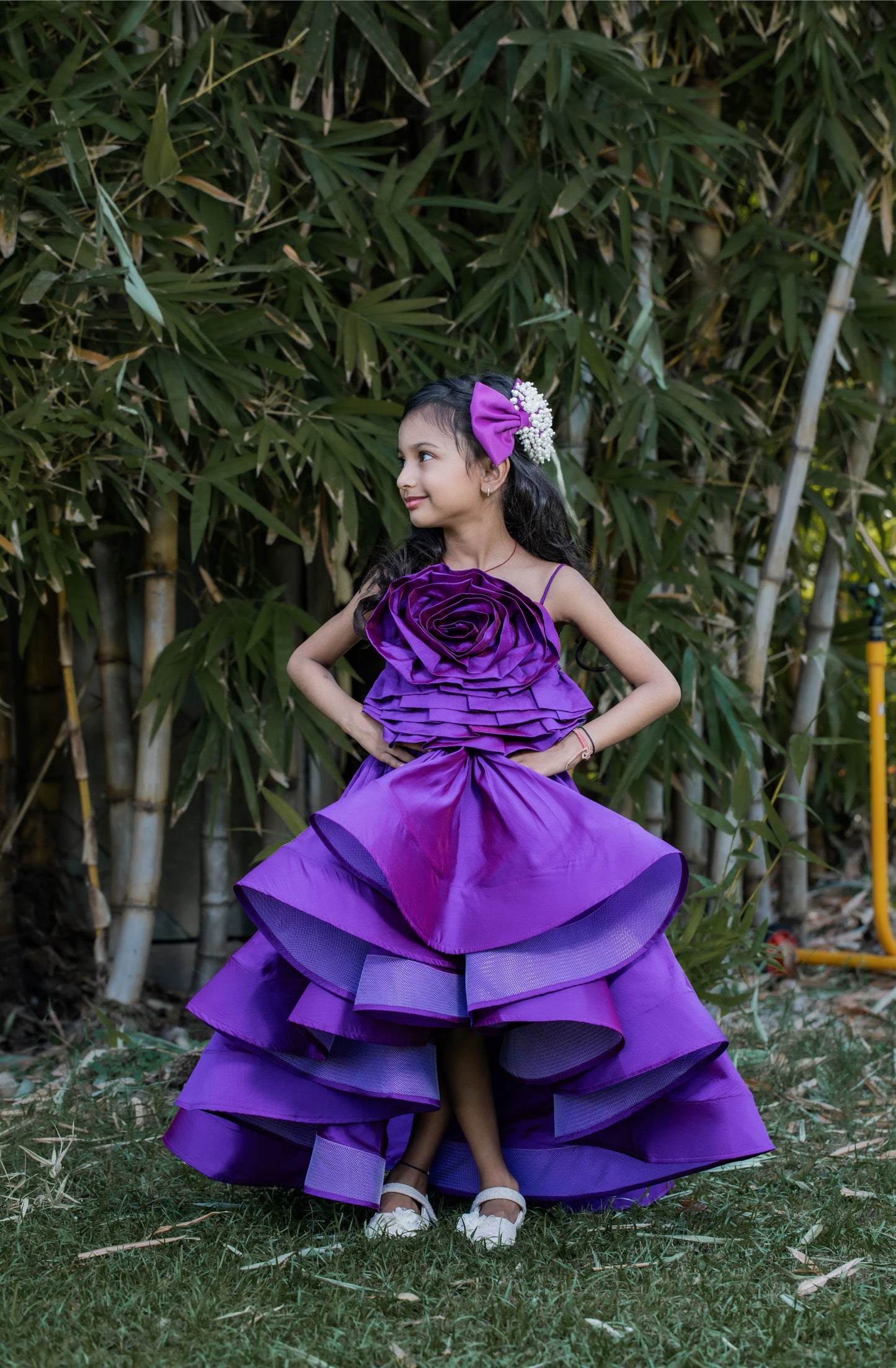 Pear Bear Glamorous Violet Trail Dress.