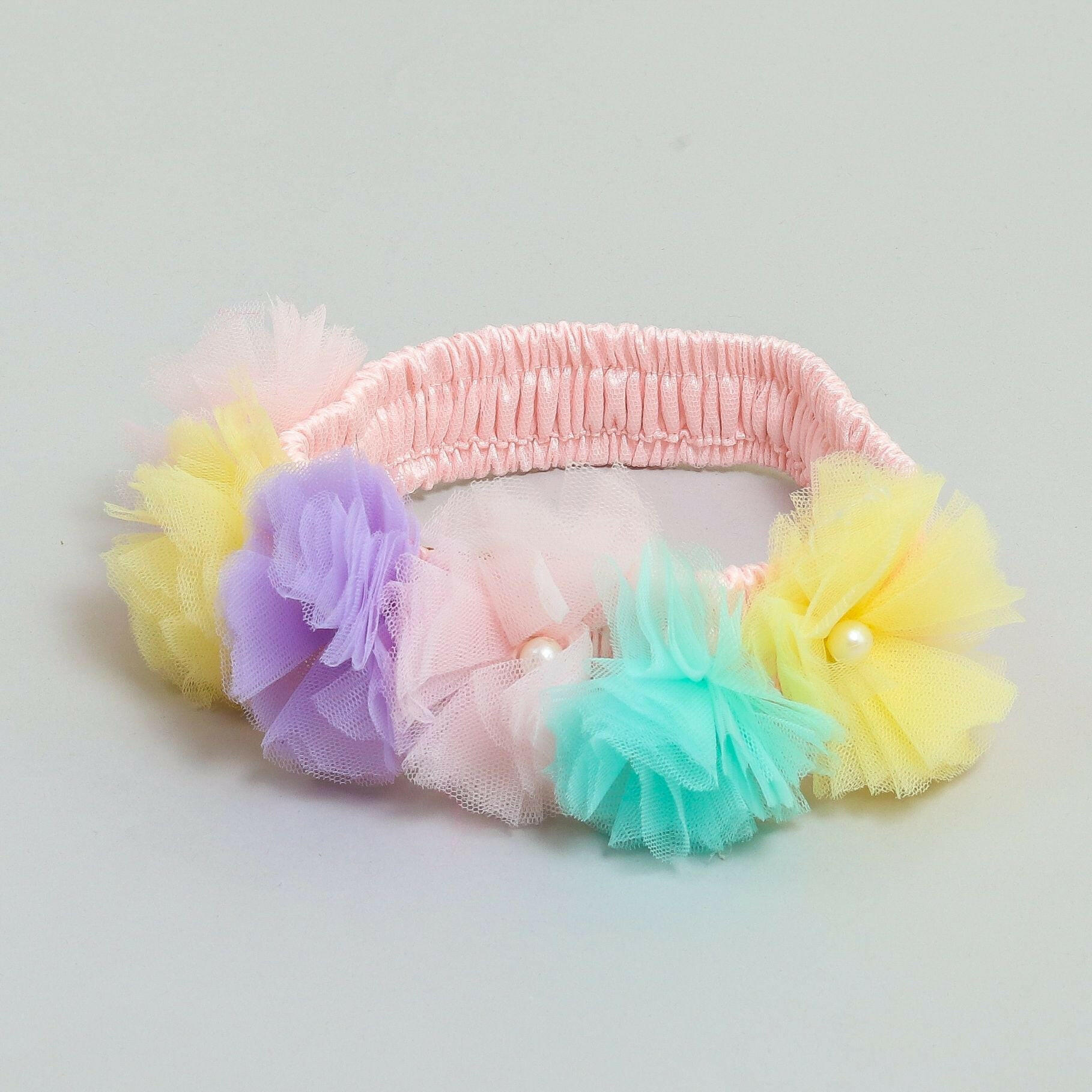 Pear Bear Multi Colour Flower Hair Band.