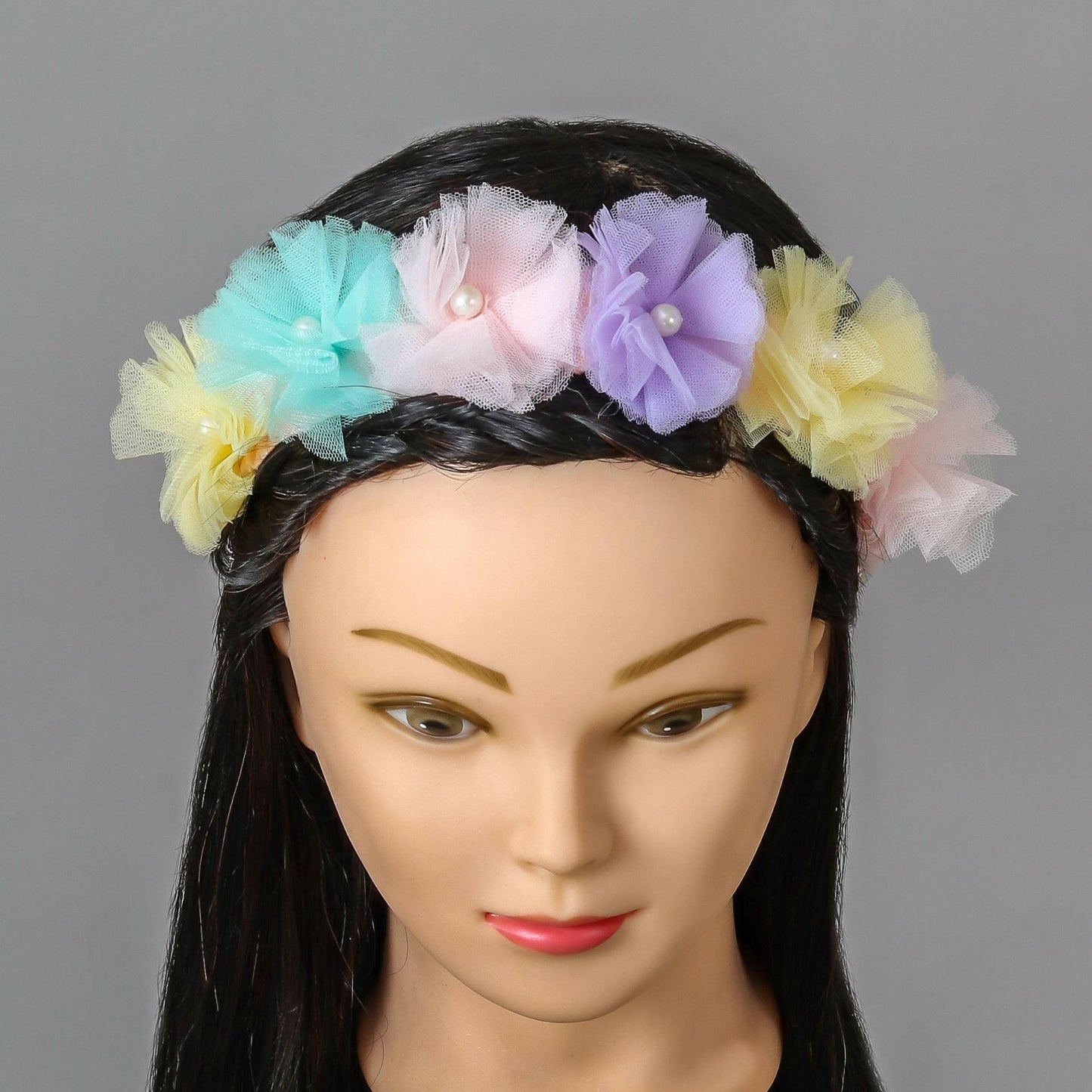 Pear Bear Multi Colour Flower Hair Band.