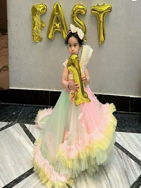 Pear Bear Multi Snowy Frill.