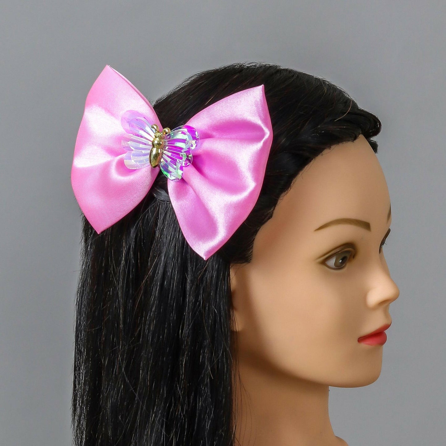 Pear Bear Shiny butterfly bow.