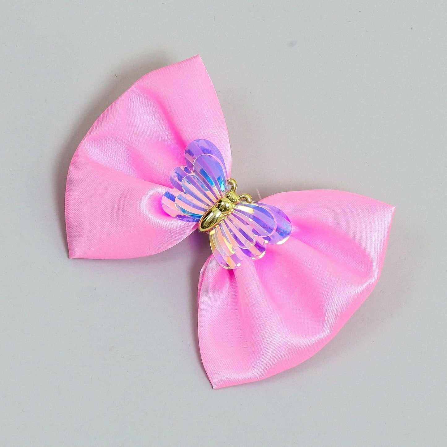 Pear Bear Shiny butterfly bow.