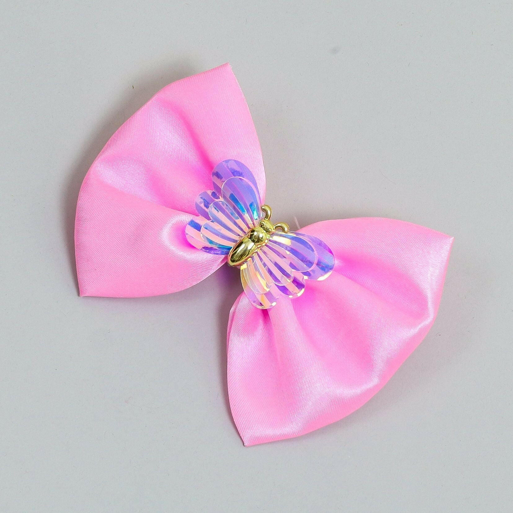 Pear Bear Shiny butterfly bow.