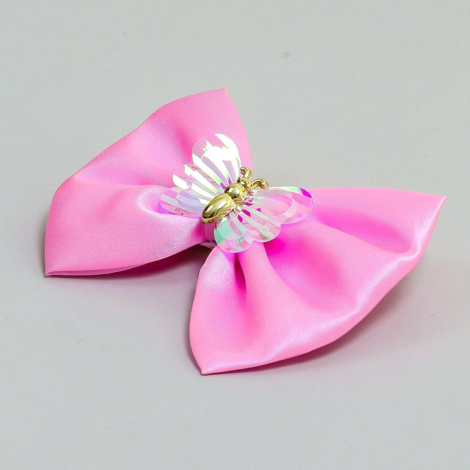 Pear Bear Shiny butterfly bow.