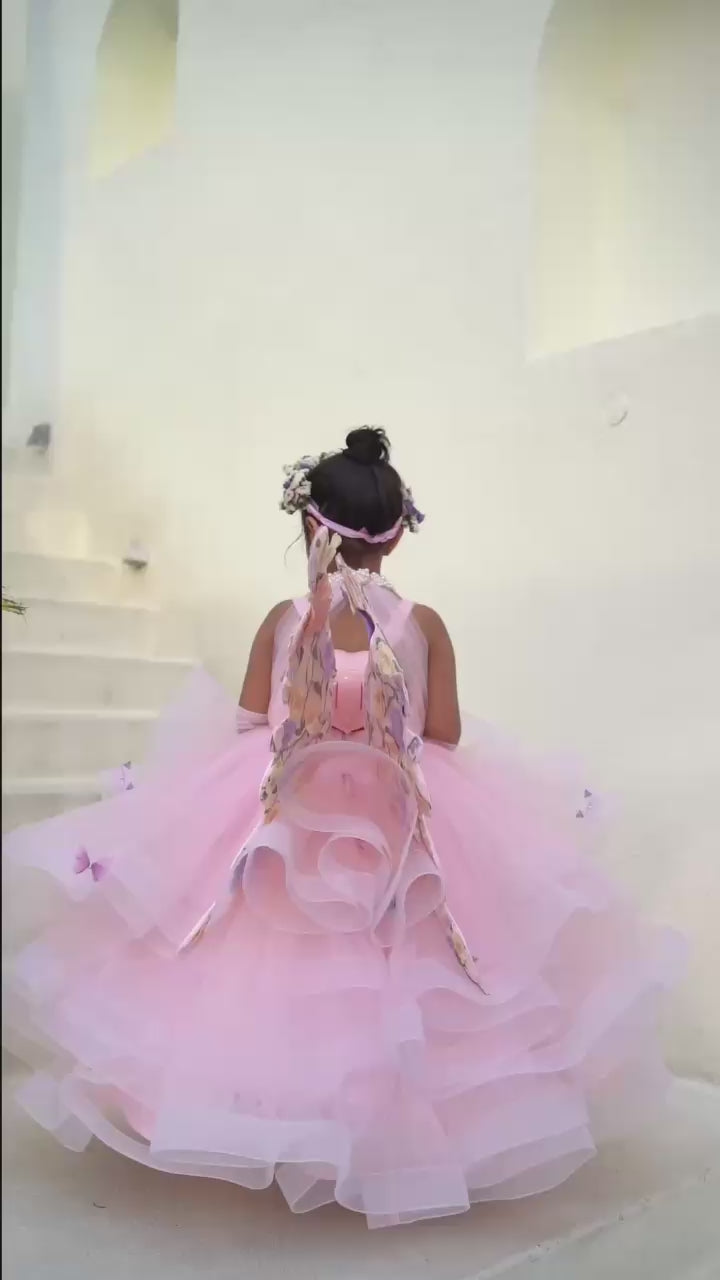 Beautiful Butterfly Gown With Moving Wings.